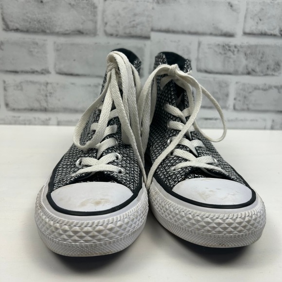 Converse Chuck Taylor All Star Vapor Black White Hi Top Sneaker 555853F Sz 6 - Picture 10 of 11